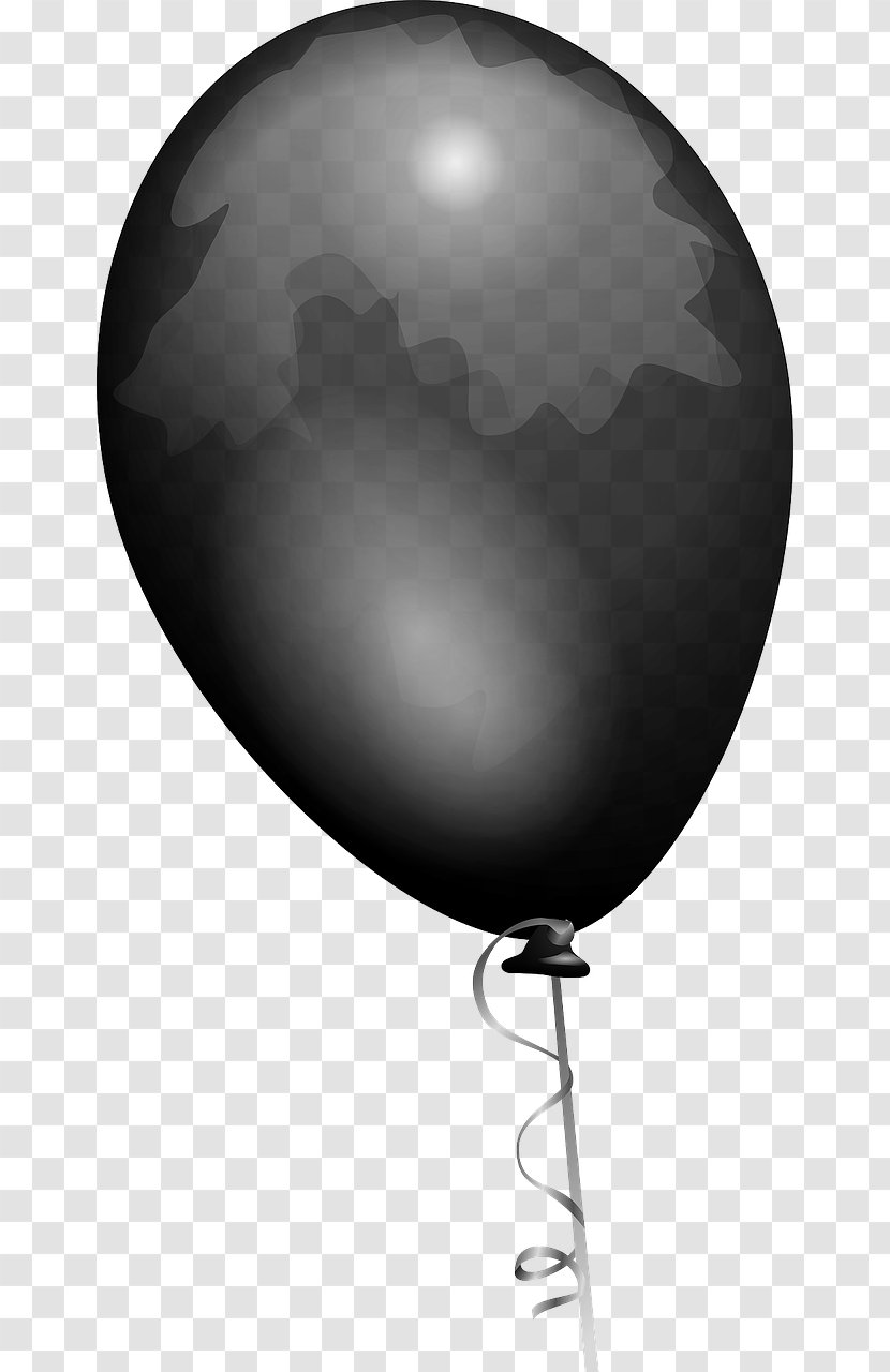 Balloon Drawing Clip Art - Black And White - Gold Transparent PNG