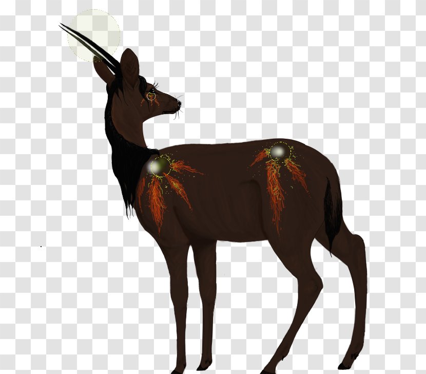 Antelope Cattle Reindeer Art Goat - Feather Fan Transparent PNG