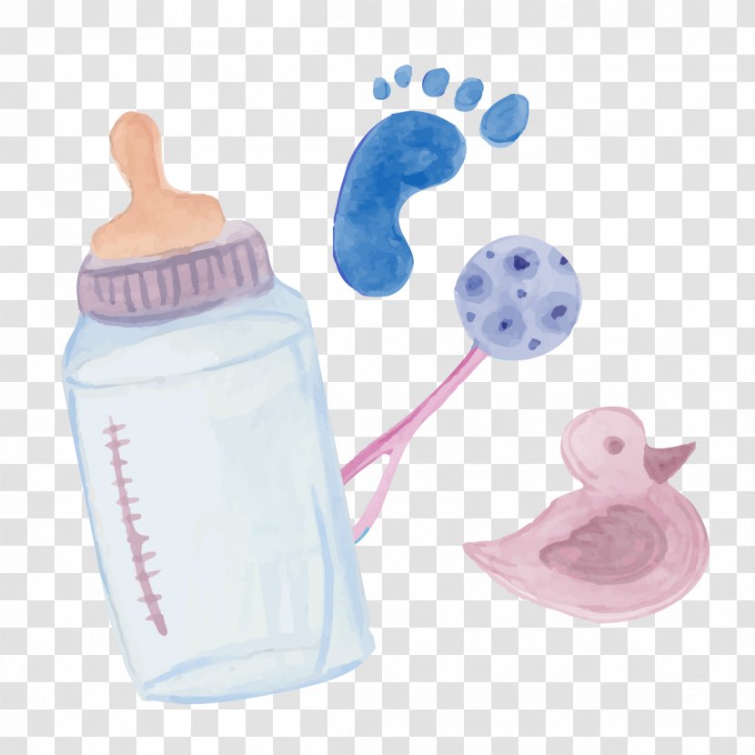 Baby Bottle Child - Pacifier - Vector Transparent PNG
