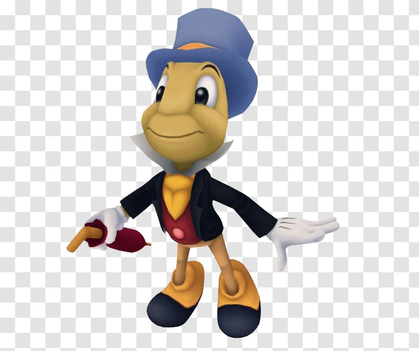 Jiminy Cricket Kingdom Hearts HD 1.5 Remix Minnie Mouse Donald Duck Geppetto - Pinocchio Transparent PNG