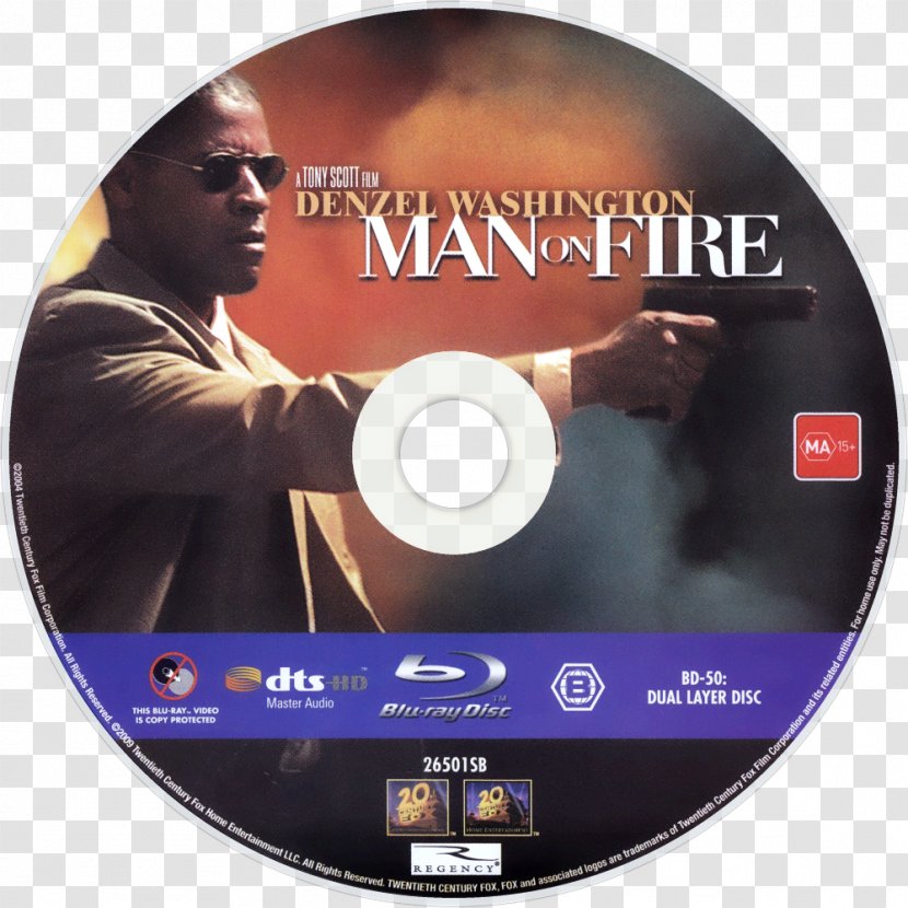 Man On Fire DVD STXE6FIN GR EUR Brand Film Transparent PNG