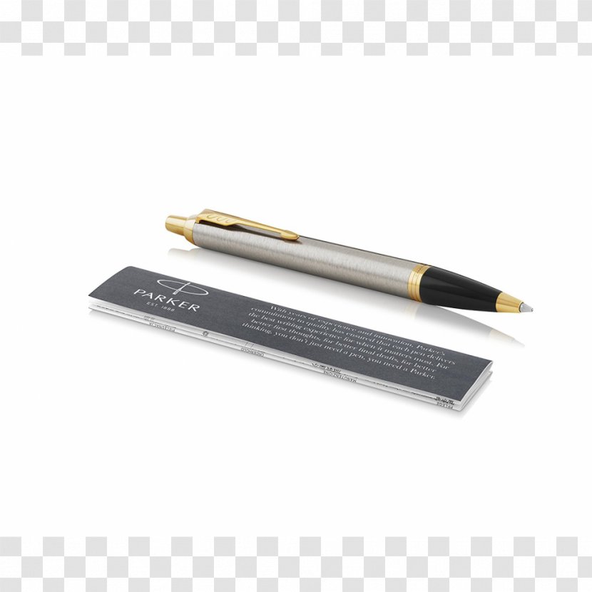 Ballpoint Pen Parker Company Jotter Pens Quink - Brushed Metal Transparent PNG