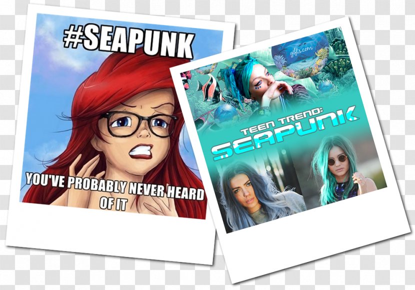 Ariel Poster Advertising Hipster - Seapunk Transparent PNG