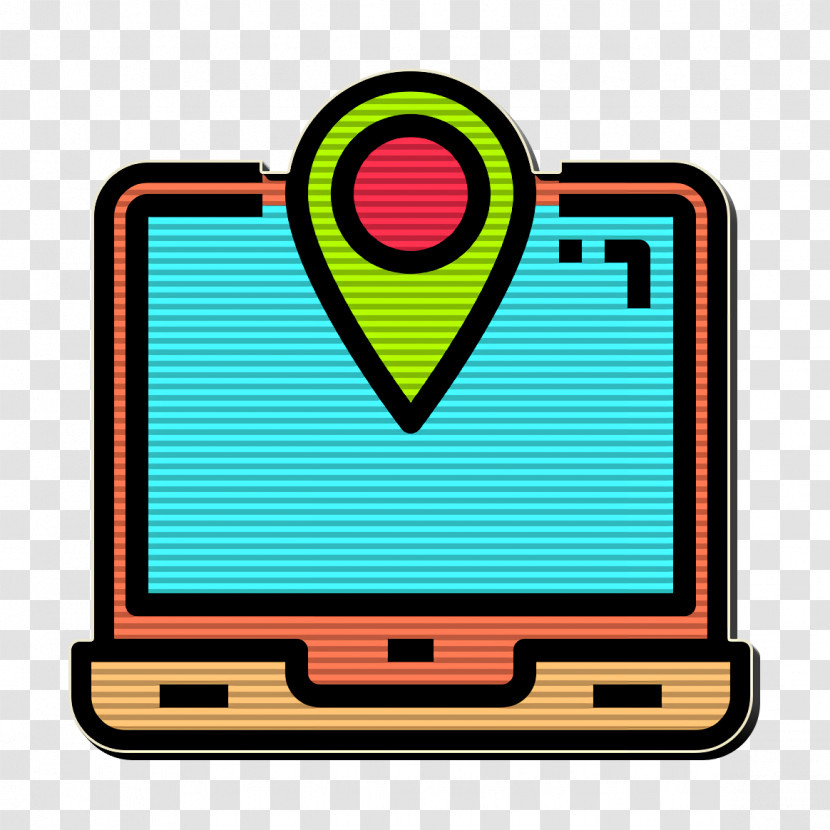 Maps And Location Icon Laptop Icon Logistic Icon Transparent PNG