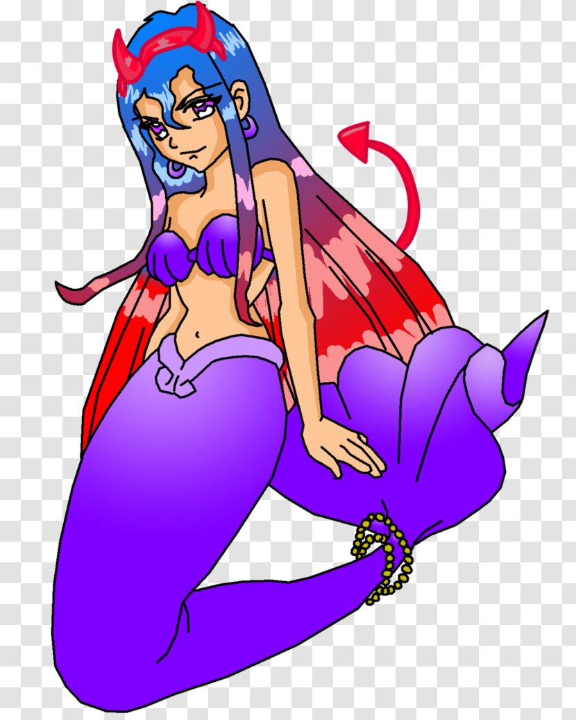 Mermaid Supervillain Clip Art - Flower Transparent PNG