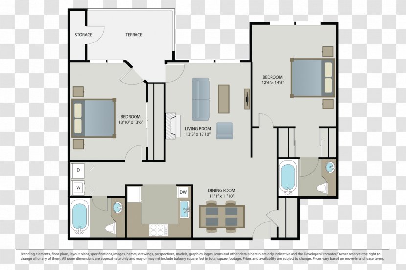 Mission Santa Barbara Peaks Apartments Floor Plan House - Posters Copywriter Transparent PNG
