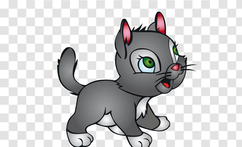 Kitten Cartoon Cuteness - Horse Like Mammal Transparent PNG