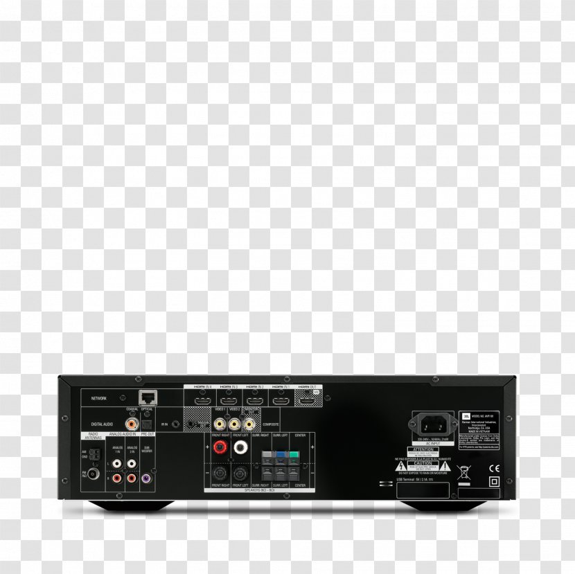 AV Receiver Harman Kardon AVR 151S Audio Power Amplifier - Home Theater Systems Transparent PNG