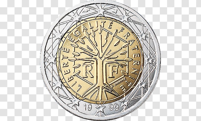 2 Euro Coin Coins Commemorative - Eurozone Transparent PNG