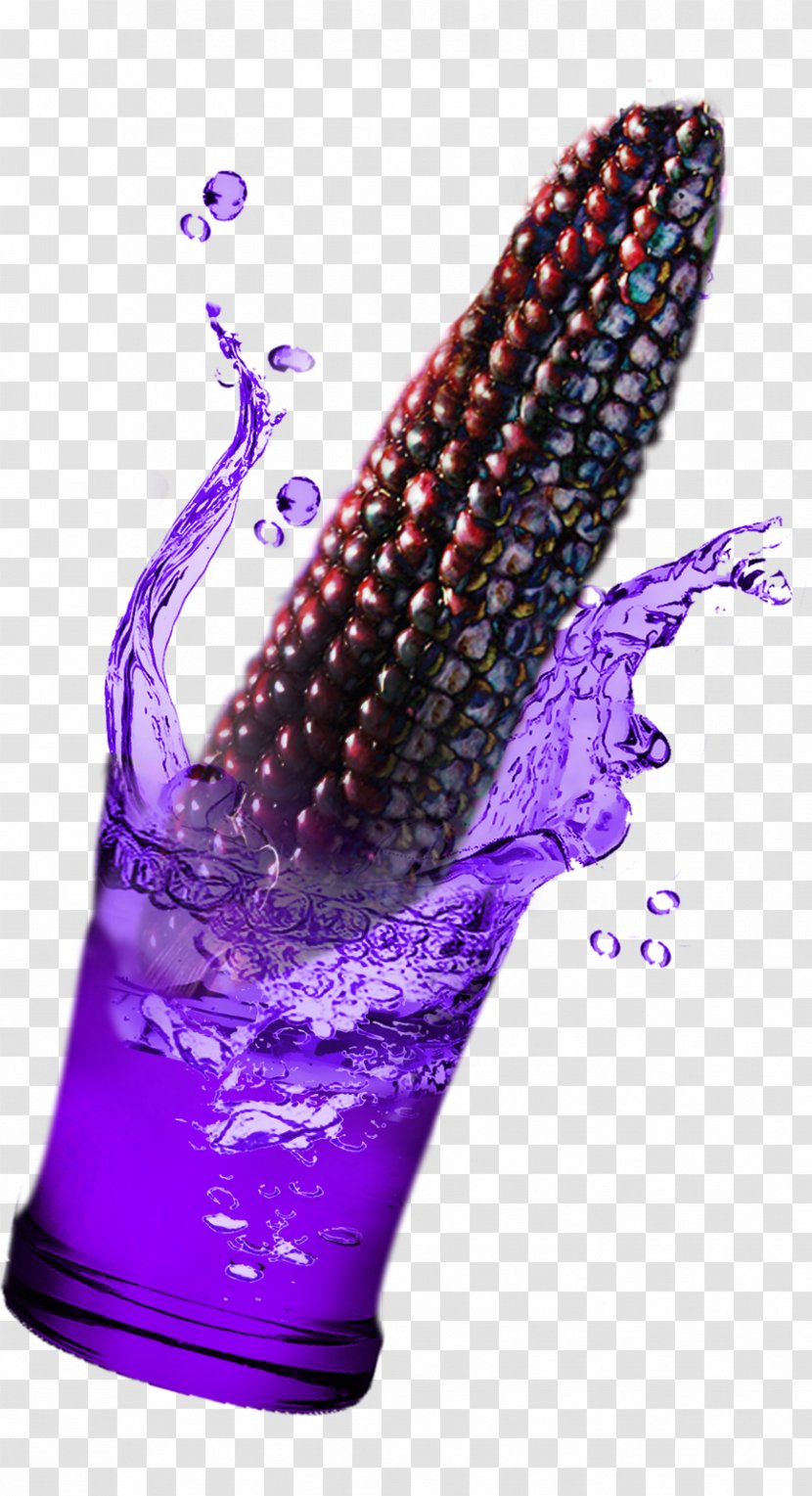 Chicha Morada Peruvian Cuisine Polenta Purple Corn - Violet Transparent PNG