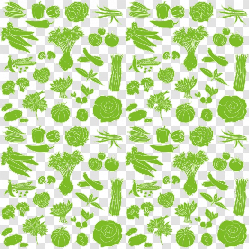 Vegetable Drawing Royalty-free - Shading - Shades Of Green Vegetables Transparent PNG