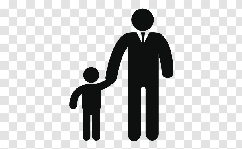 Father Son Family Child - Black And White Transparent PNG