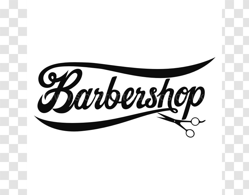 Sticker Barbershop Wall Decal - Black And White - Salon Transparent PNG