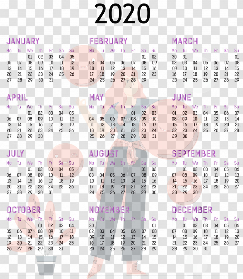 Calendar System Font Purple Line Meter Transparent PNG