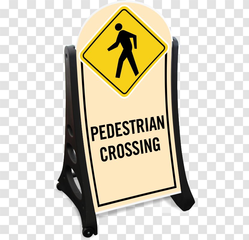Pedestrian Crossing Traffic Sign Guard - Brand - Zebra Transparent PNG