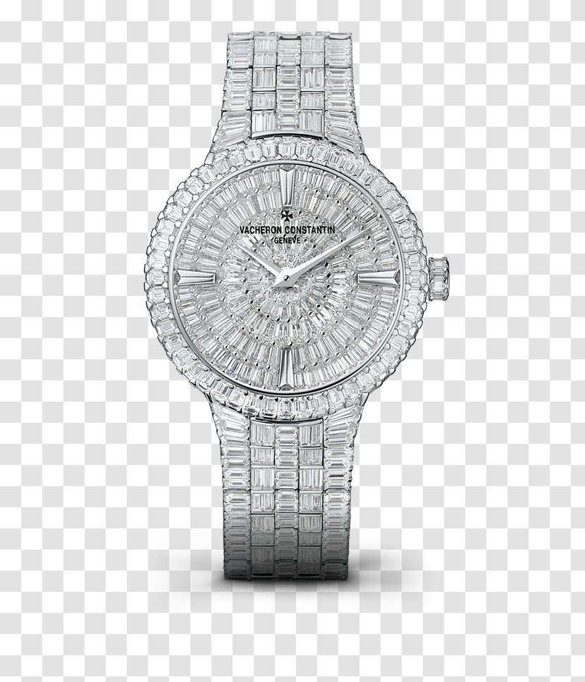 Vacheron Constantin Watch Jewellery Horology Clock - Bling - Watches Silver Female Form Transparent PNG