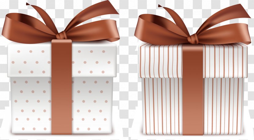 Gift Ribbon - Party - Brown Transparent PNG