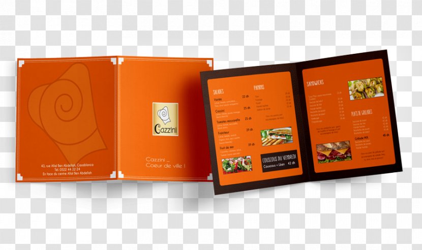 Agence De Communication Web Marrakech Graphic Design CAZZINI - Business - Restaurant Flyers Transparent PNG