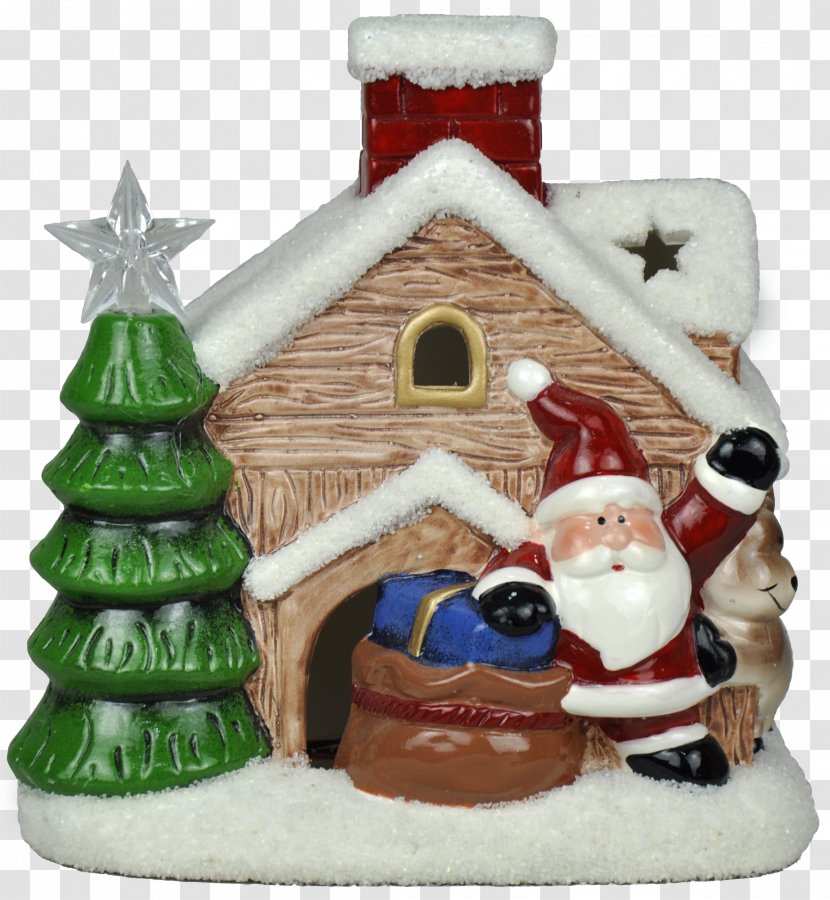 Christmas Ornament Gingerbread House Figurine - Decoration Transparent PNG