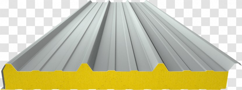Roof Shingle Steel Sandwich Panel Metal - Yellow Transparent PNG