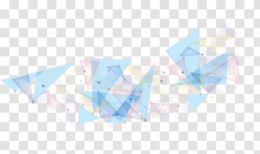 Triangle Polygon Geometry - White - Colorful Vector Transparent PNG