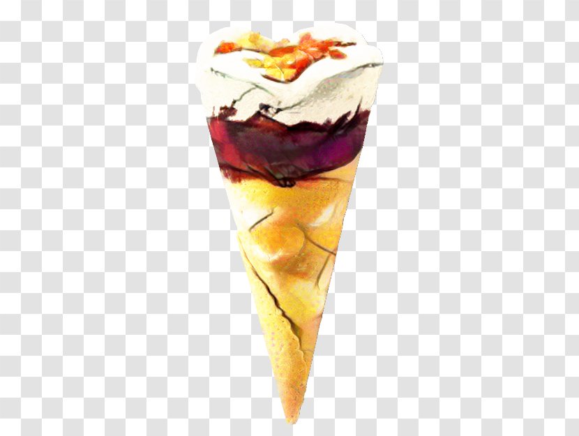 Ice Cream Cone Background - Frozen Dessert - Sorbetes Dairy Transparent PNG