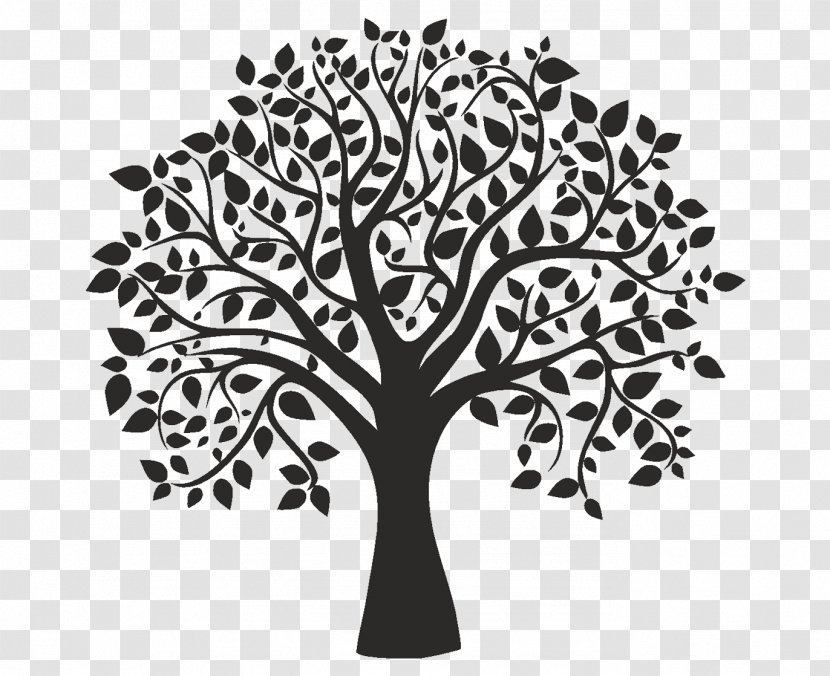 Tree Trunk Drawing - Blackandwhite Transparent PNG