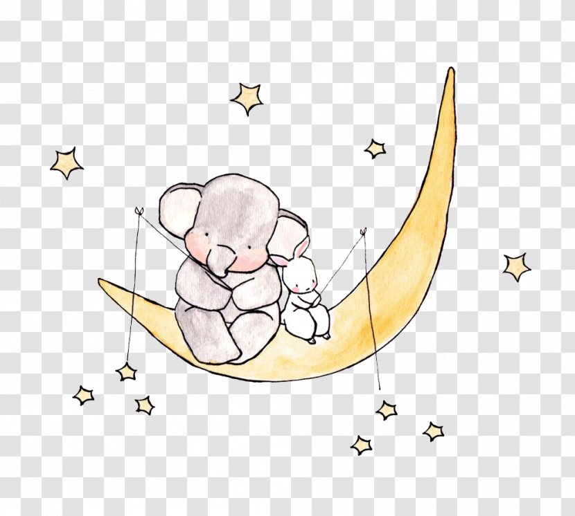 Elephant Room Nursery Child - Frame - The And White Rabbit Transparent PNG
