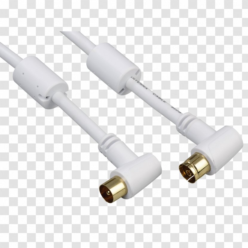 Coaxial Cable Electrical Aerials Connector Television - Electronics Accessory - Stereo Transparent PNG
