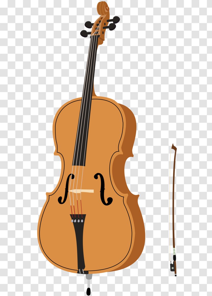 Cello Violin Cellist Double Bass Clip Art - Watercolor Transparent PNG
