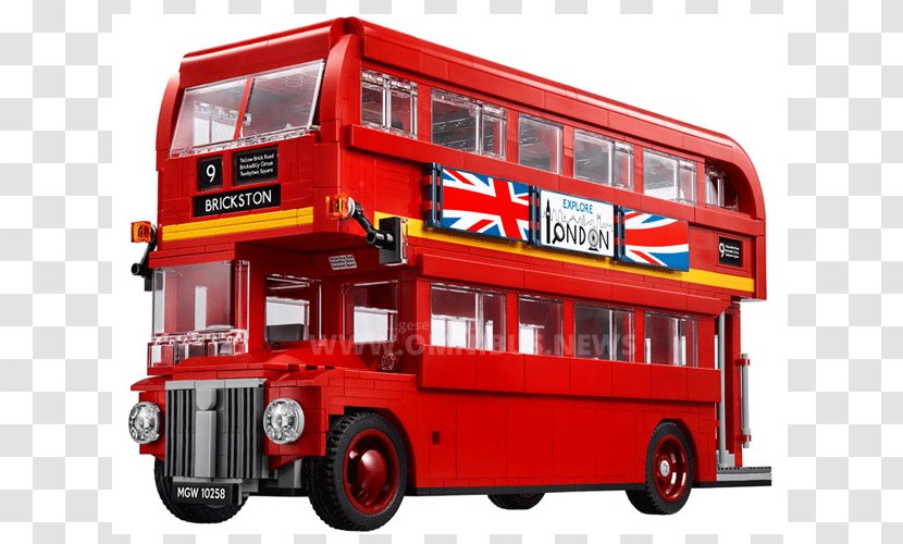 LEGO 10258 Creator London Bus Lego - Doubledecker Transparent PNG