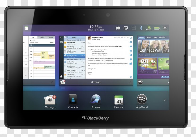 BlackBerry PlayBook Bold 9900 Nexus 7 Tablet OS - Computers - Blackberry Transparent PNG