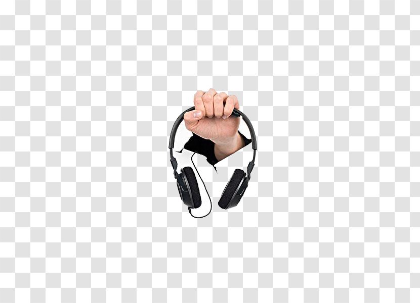 Headphones Paper Stock Photography Royalty-free - Audio Equipment - Holding Transparent PNG