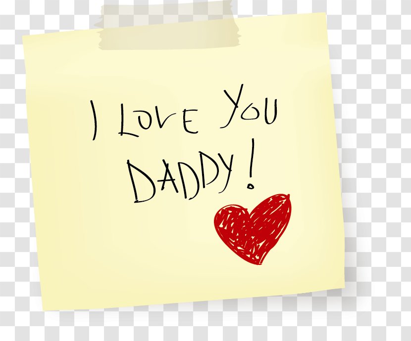 Fathers Day Love - Friendship - Vector Sticker I You Dad Transparent PNG