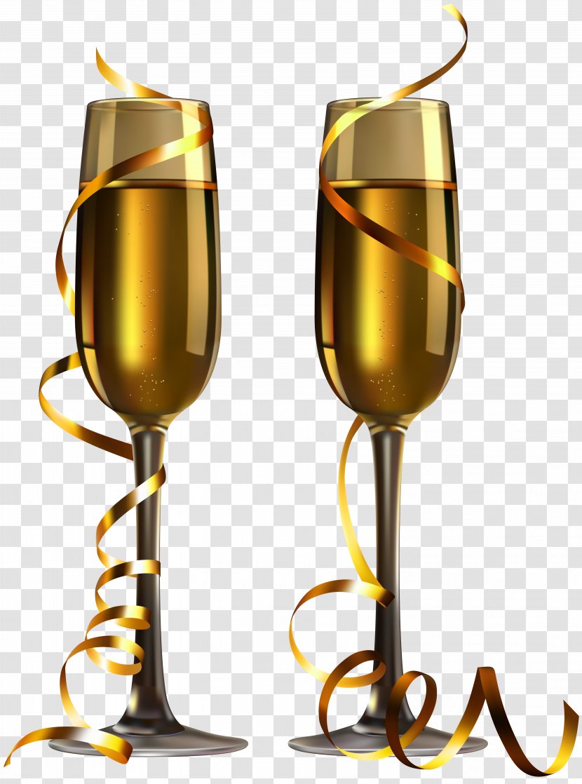Champagne Glass Wine - Stemware - Glasses Transparent PNG