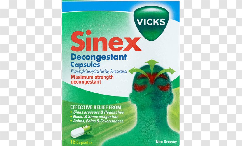 Vicks Sinex Decongestant Nasal Spray Oxymetazoline - Brand - Allergy Transparent PNG