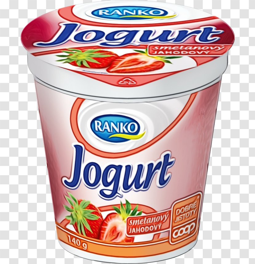 Watercolor Plant - Fruit - Drink Yogurt Transparent PNG