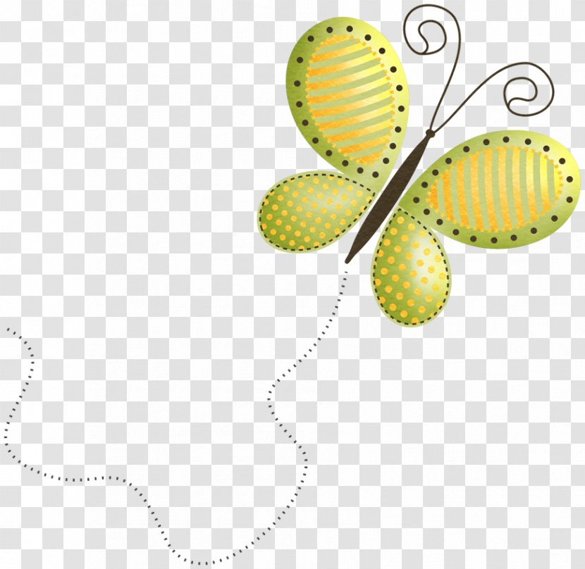 Butterfly Yellow Clip Art - Membrane Winged Insect Transparent PNG