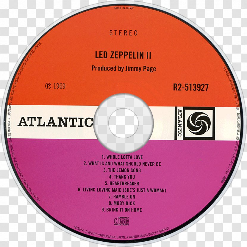 Compact Disc Led Zeppelin IV Phonograph Record II - Ii Transparent PNG