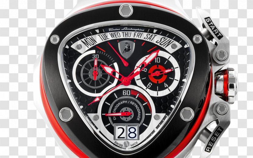 Lamborghini Chronograph Watch Clock Swiss Made Transparent PNG