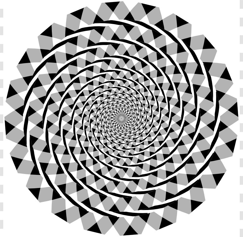 Fraser Spiral Illusion Optical Circle - Checkerboard Clipart Transparent PNG