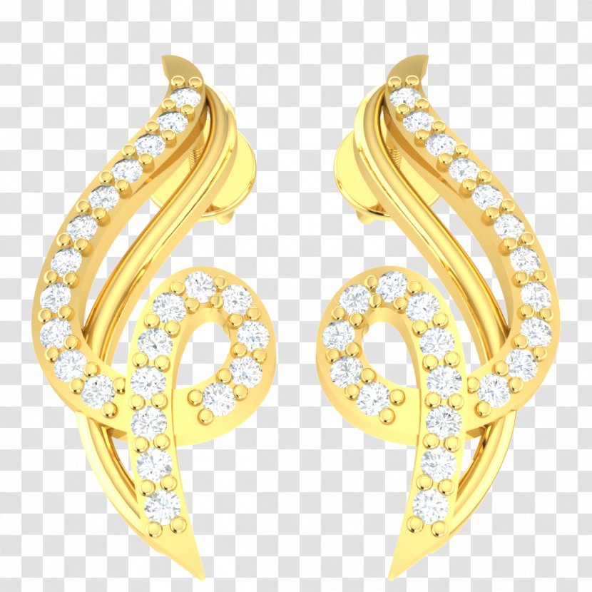 Gold Earrings - Westclox - Metal Silver Transparent PNG