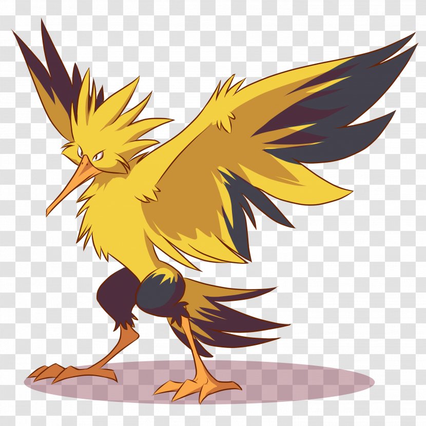 Zapdos Moltres Pokémon Latias Drawing - Galliformes - Pokemon Transparent PNG