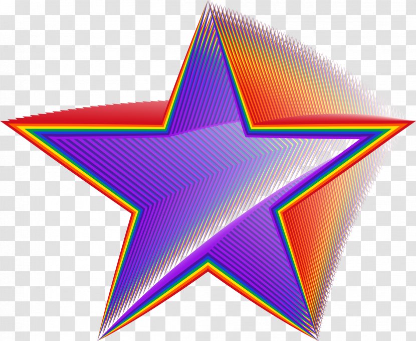 Star Rainbow Clip Art - Color Transparent PNG