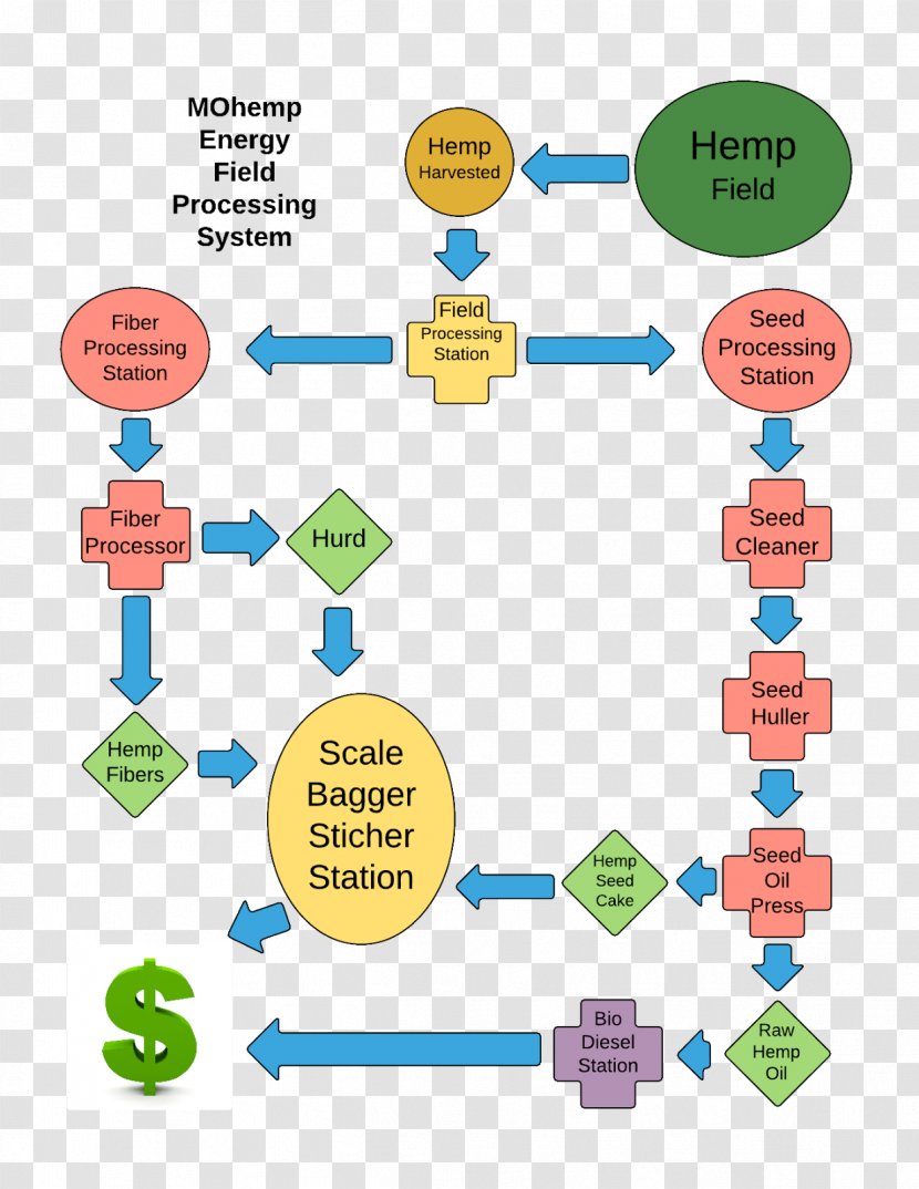 Diagram Hemp Flowchart Process Paper - Organization - Cannabis Transparent PNG