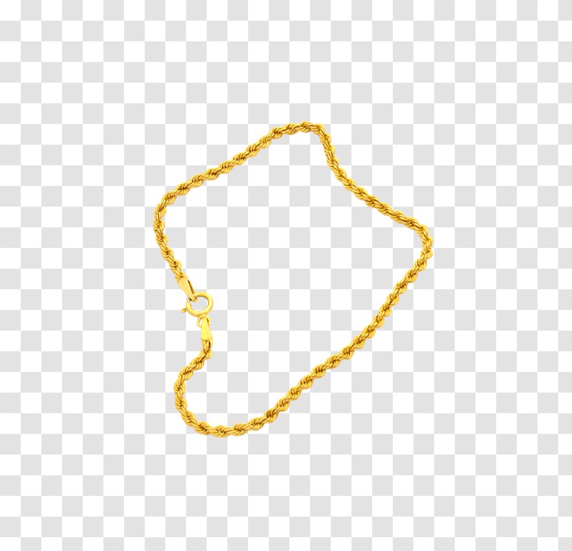 Necklace Body Jewellery Amber - GOLD ROPE Transparent PNG