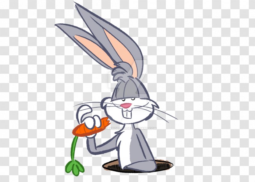 Rabbit Cartoon Drawing Illustration Bugs Bunny - Rabits And Hares - Wabbit Transparent PNG