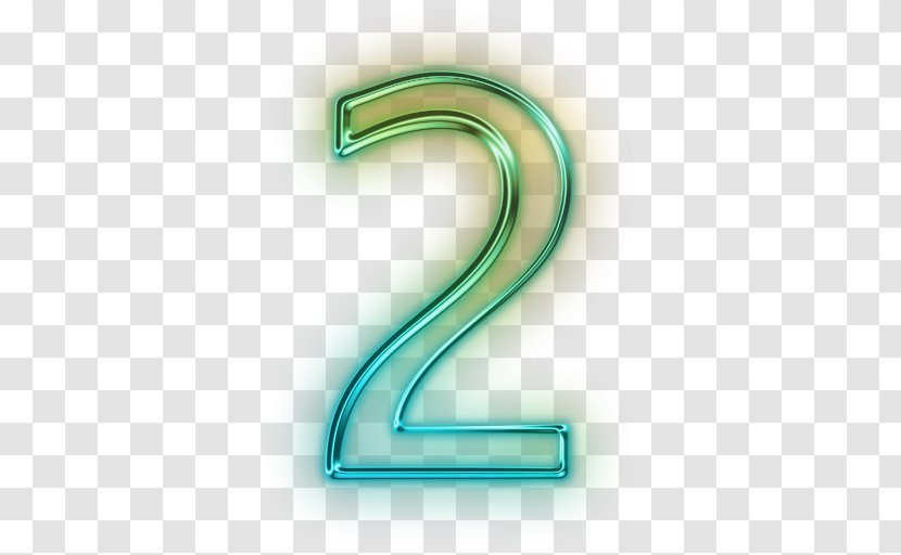 Number Clip Art - Green - Library Icon 2 Two Transparent PNG