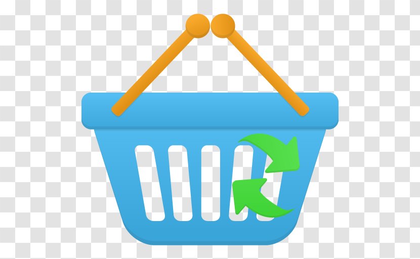 Area Text Brand Yellow - Icon Design - Shopping Basket Refresh Transparent PNG