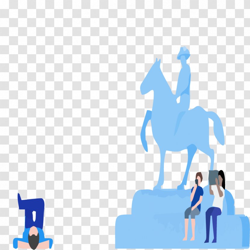 Blue Illustration - Area - Ladder Statue Transparent PNG